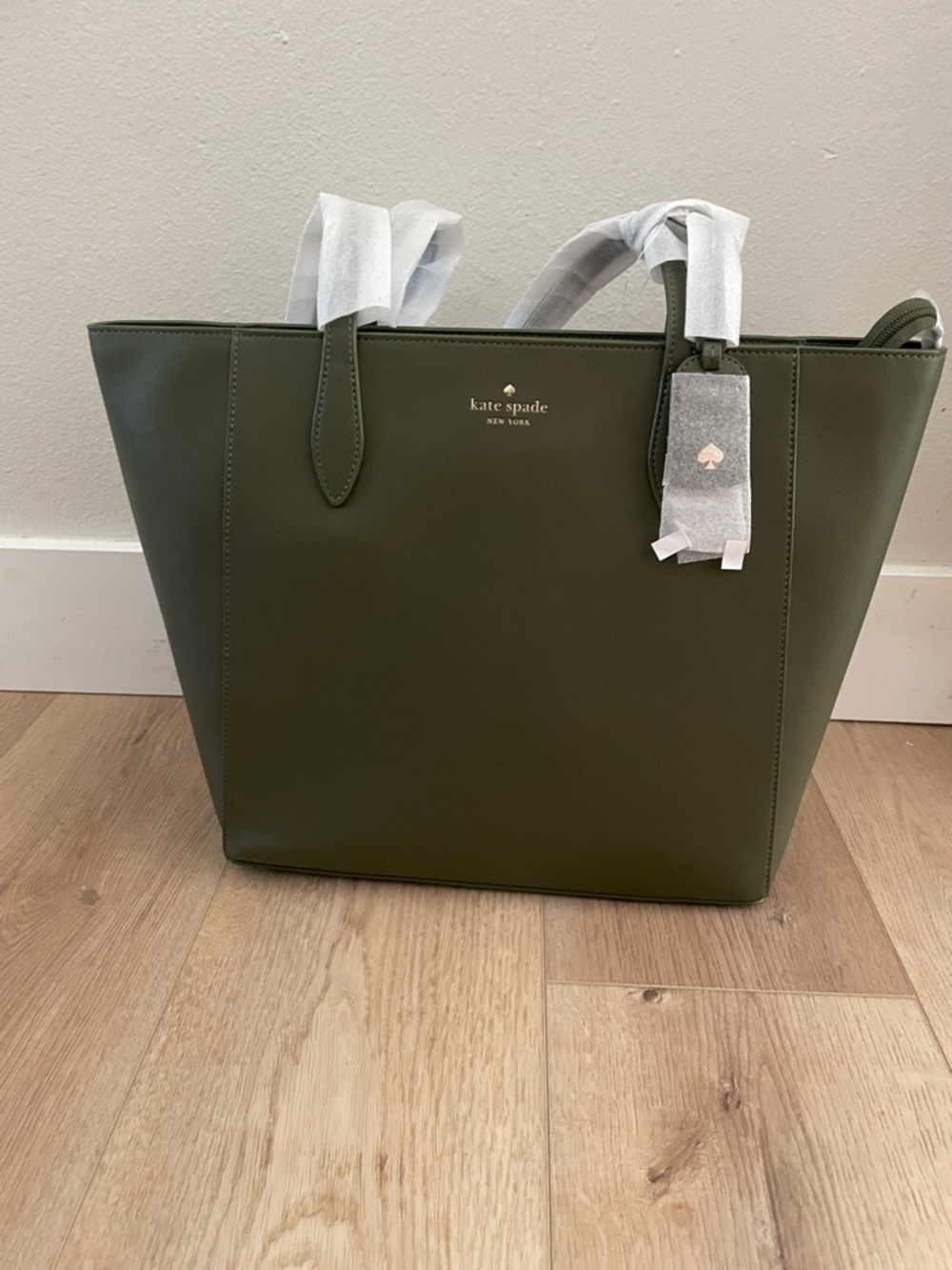 kate spade Olive Green Structured Tote